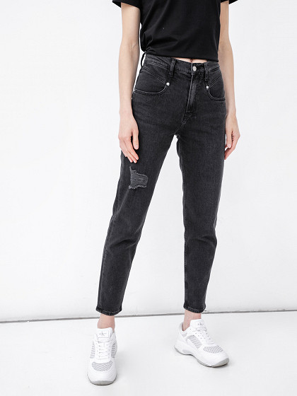 calvin klein mom jeans black