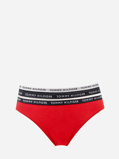 TOMMY HILFIGER Moteriškos kelnaitės su juostele, 3vnt., THONG