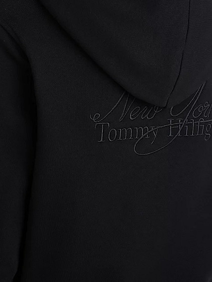 TOMMY HILFIGER Moteriškas laisvalaikio džemperis, REG SHORT VLVT TRIM