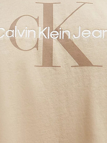 CALVIN KLEIN JEANS Moteriški marškinėliai, ARCHIVAL MONOLOGO CROPPED