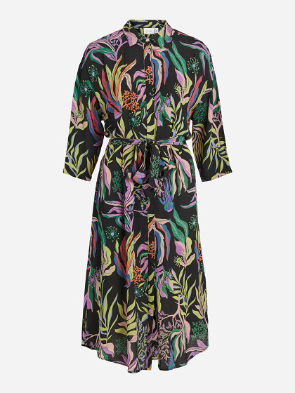 VILA Moteriška suknelė, VIKANEA 3/4 MIDI SHIRT DRESS