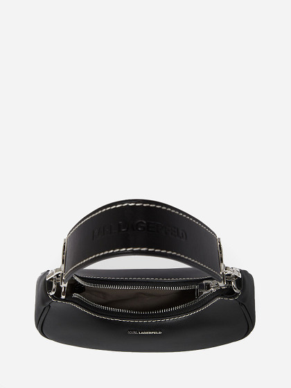 KARL LAGERFELD Moteriška rankinė, K/IKONIK LOCK MOON SHOULDER BAG