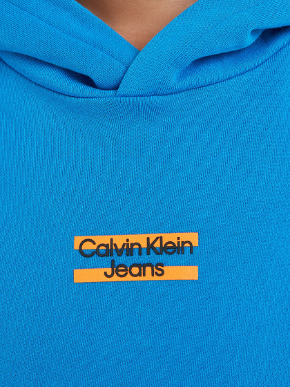 CALVIN KLEIN JEANS Vaikiškas džemperis, MINI BLOCK LOGO HOODIE