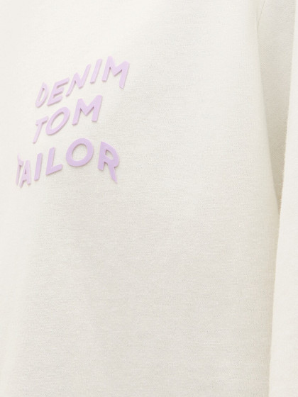 TOM TAILOR DENIM Moteriški marškinėliai, BOYFRIEND