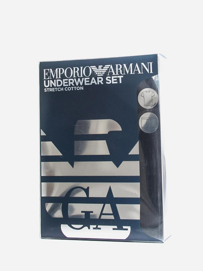 EA7 EMPORIO ARMANI Vyriški marškinėliai ir trumpikės, UNDERWEAR SET STRETCH COTTON