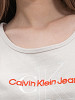 CALVIN KLEIN JEANS Moteriški marškinėliai, TWO TONE MONOGRAM