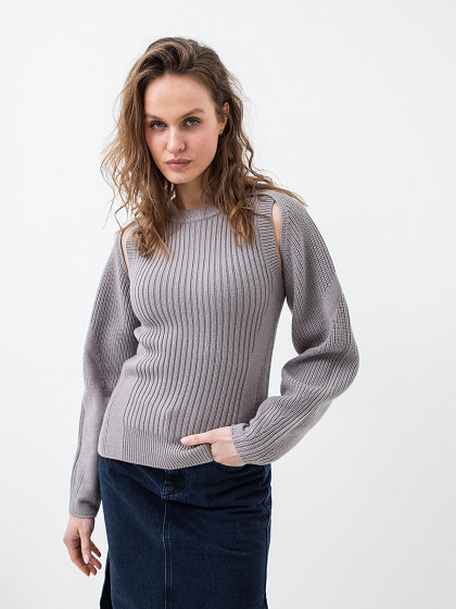 CALVIN KLEIN Moteriškas megztinis, 100% vilna