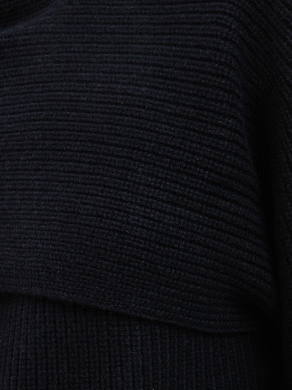 CALVIN KLEIN Moteriškas megztinis su vilna, RECYCLED WOOL OVERLAY SWEATER