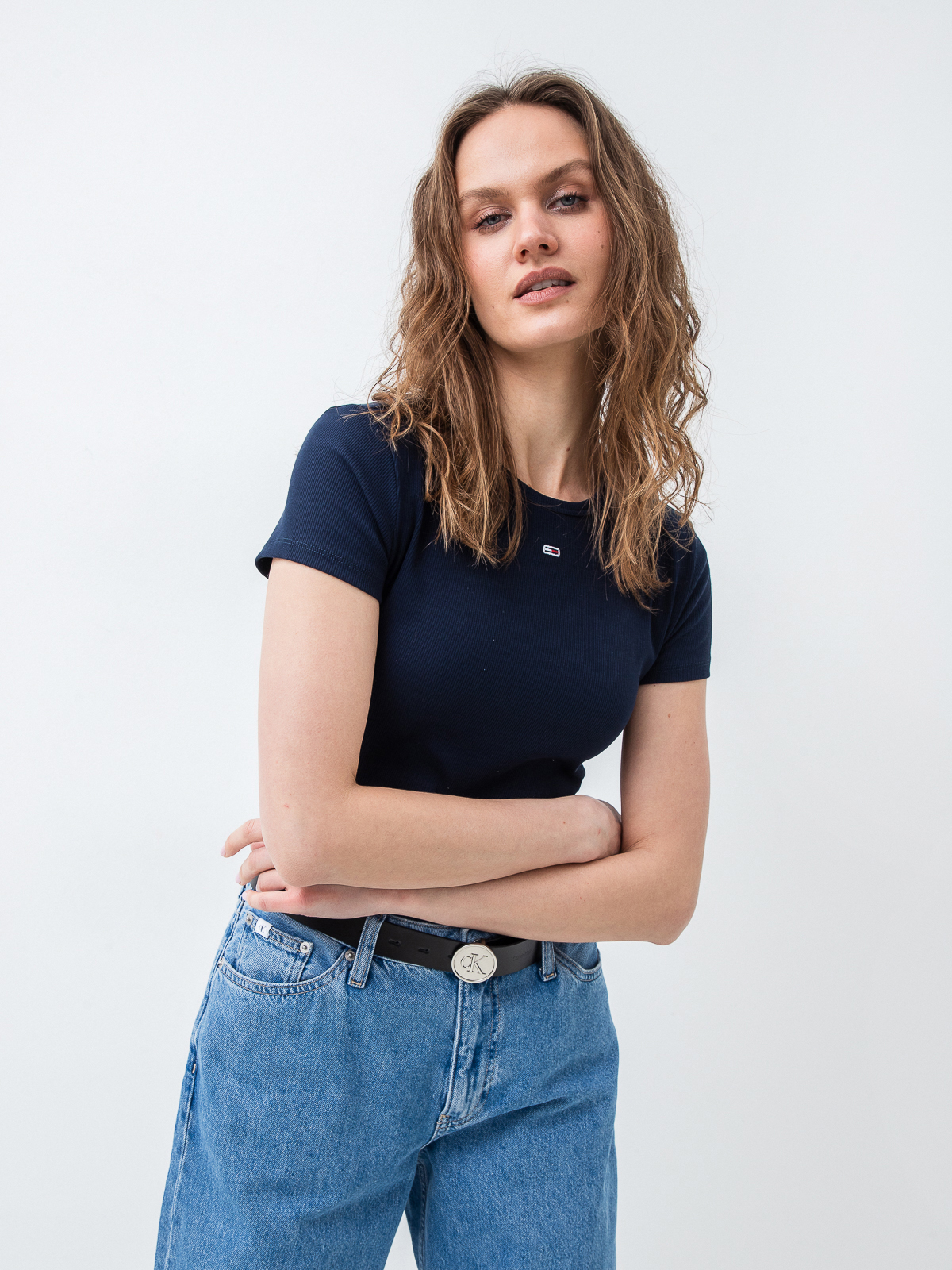 MILK マーガレットOP Moteriški marškinėliai tommy jeans | Newmood