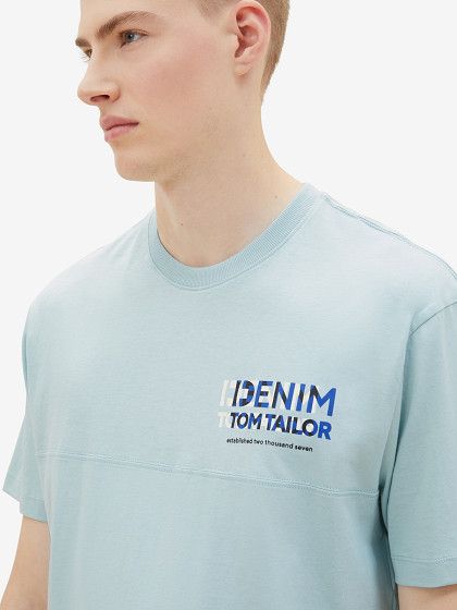 TOM TAILOR DENIM Vyriški marškinėliai, ORGANIC COTTON T-SHIRT