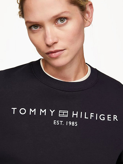 TOMMY HILFIGER Moteriškas džemperis, MODERN SIGNATURE LOGO SWEATSHIRT