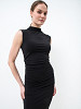 VILA Kasdienė moteriška suknelė, VIPHOENIX HIGH NECK S/L MIDI DRESS/SU