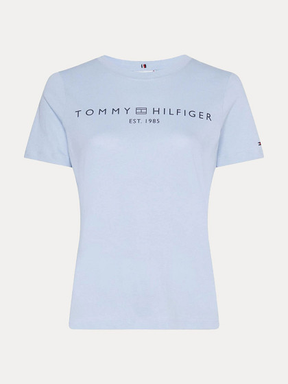 TOMMY HILFIGER Moteriški marškinėliai, LOGO CREW NECK T-SHIRT