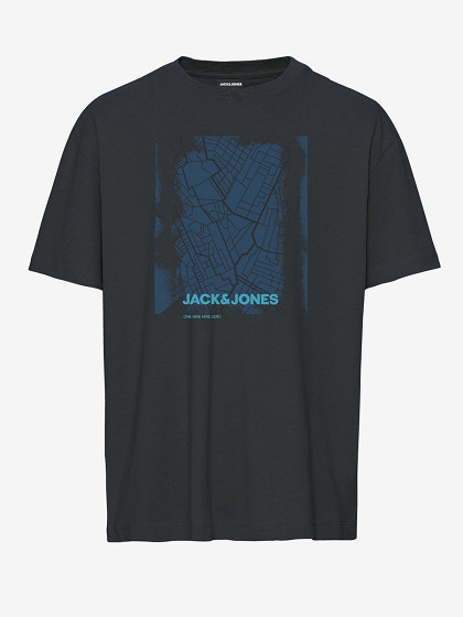 JACK&JONES Vyriški marškinėliai, JCOCITY MAP TEE SS CREW NECK FST