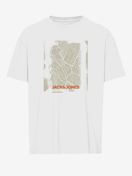 JACK&JONES Vyriški marškinėliai, JCOCITY MAP TEE SS CREW NECK FST