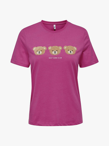 ONLY Moteriški marškinėliai, ONLTERESA REG S/S TEDDY TOP BOX JRS