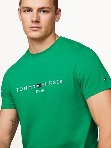 TOMMY HILFIGER Vyriški marškinėliai, TOMMY LOGO TEE