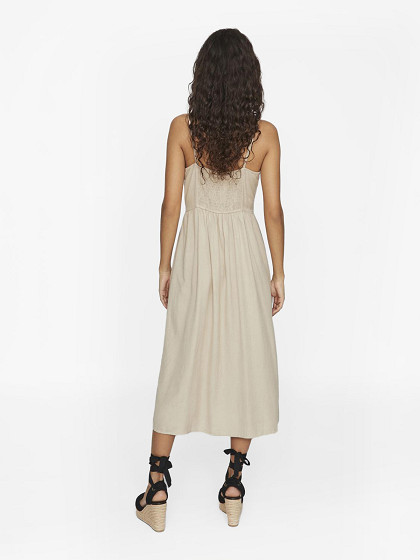 VILA Marškininė moteriška suknelė su linu, PRICIL