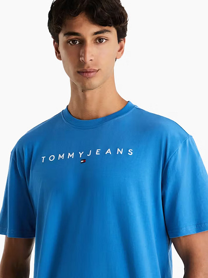 TOMMY JEANS Vyriški marškinėliai, TJM REG LINEAR LOGO TEE EXT
