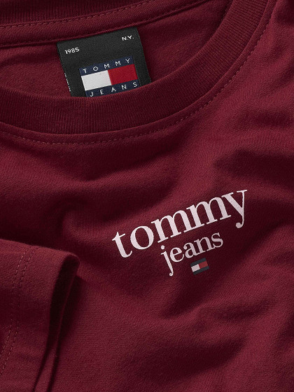 TOMMY JEANS Moteriški marškinėliai, SLIM ESSENTIAL LOGO