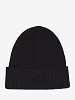 CALVIN KLEIN Moteriška kepurė su vilna ir kašmyru, CK EMBROIDERY FINE RIB BEANIE