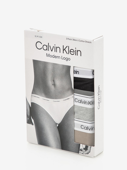 CALVIN KLEIN UNDERWEAR Moteriškos kelnaitės, BIKINI 3PK, 3vnt.