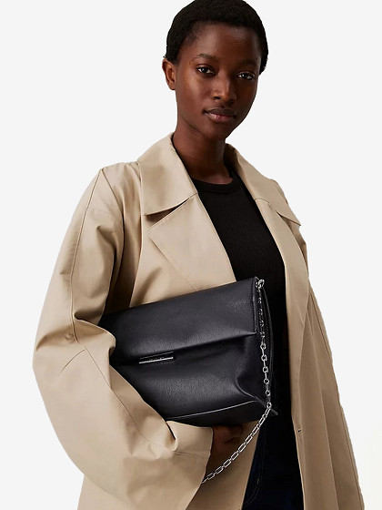 CALVIN KLEIN Moteriška rankinė, LINEAR SHOULDER BAG SM PEBBLE