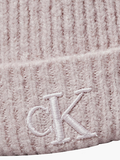 CALVIN KLEIN Moteriška kepurė su vilna, THICK EMBROIDERY SCARF