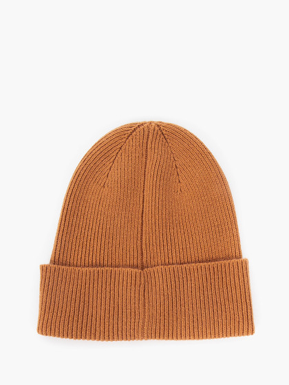 CALVIN KLEIN Moteriška kepurė su vilna ir kašmyru, CK EMBROIDERY FINE RIB BEANIE