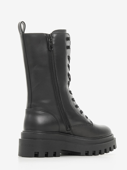 CALVIN KLEIN Moteriški ilgaauliai, FLATFORM LACE UP BOOT MG