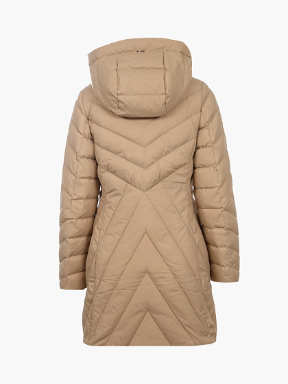 TOMMY HILFIGER Žieminė moteriška striukė, CHEVRON MW DOWN COAT