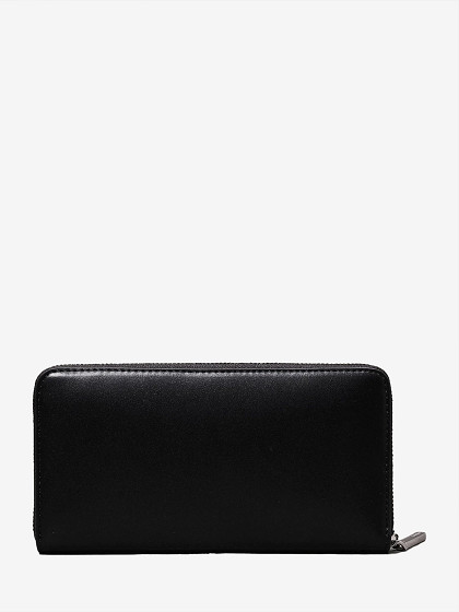 CALVIN KLEIN Moteriška piniginė, EMBOSSED LOGO ZIP LG WALLET