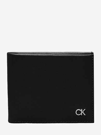 CALVIN KLEIN Vyriška piniginė, METAL CK BIFOLD 6CC W/BILL