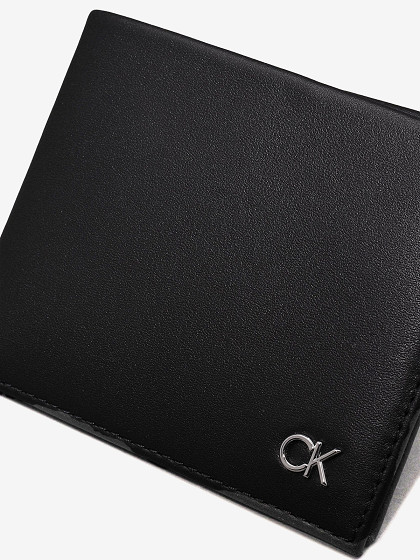 CALVIN KLEIN Vyriška piniginė, METAL CK BIFOLD 6CC W/BILL