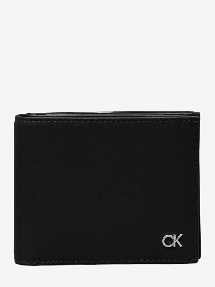 CALVIN KLEIN Vyriška piniginė, METAL CK BIFOLD 5CC W/COIN