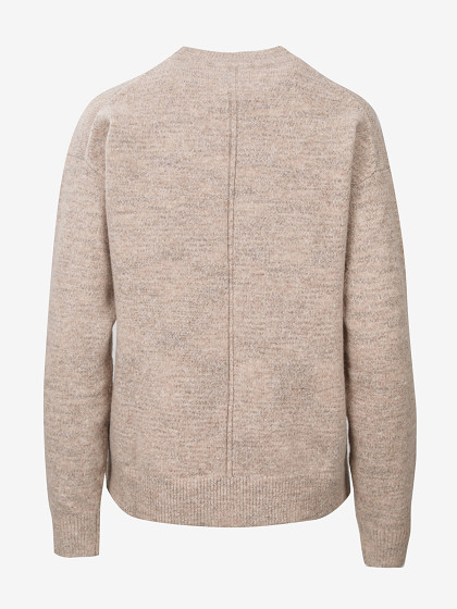 CALVIN KLEIN Moteriškas megztinis su vilna, SOFT HEATHER C-NECK SWEATER