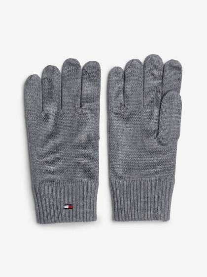 TOMMY HILFIGER Vyriškos pirštinės su kašmyru, ESSENTIALS FLAG GLOVES