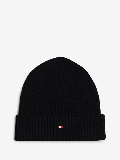 TOMMY HILFIGER Vyriška kepurė su kašmyru, FLAG PIMA COTTON BEANIE