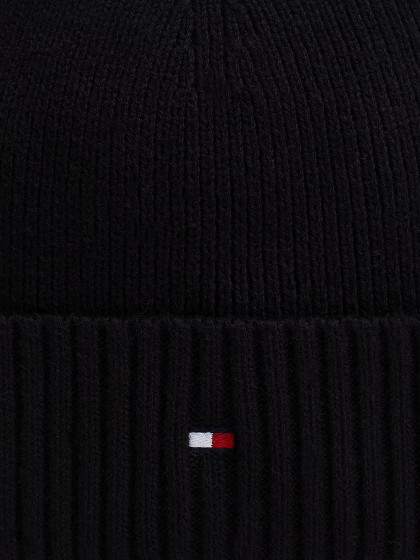 TOMMY HILFIGER Vyriška kepurė su kašmyru, FLAG PIMA COTTON BEANIE