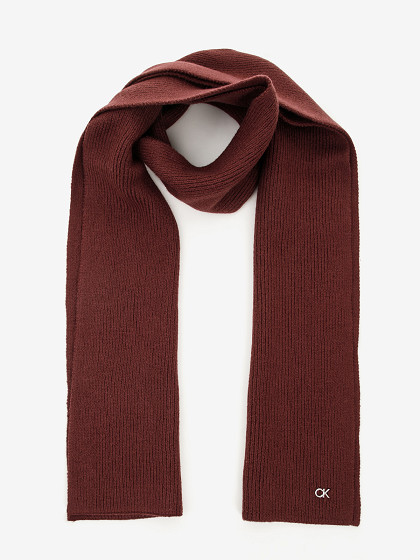 CALVIN KLEIN Kepurė ir šalikas su vilna ir kašmyru, CK METAL CHUNKY BEANIE & SCARF