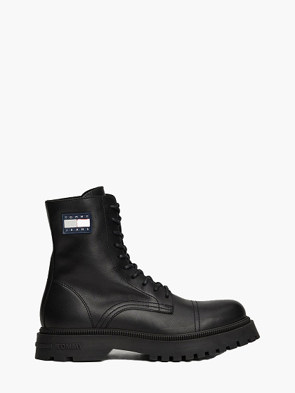 TOMMY JEANS Vyriški aulinukai, LACE UP MID BOOT SMOOTH