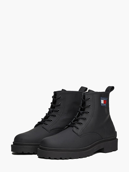 TOMMY JEANS Vyriški aulinukai, LEATHER LACE UP BOOT