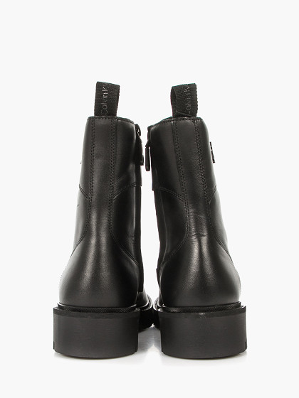 CALVIN KLEIN Moteriški odiniai aulinukai, COMBAT BOOT MID ZIP LTH IN CALF