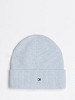 TOMMY HILFIGER Moteriška kepurė su vilna, ESSENTIAL FLAG FUZZY BEANIE